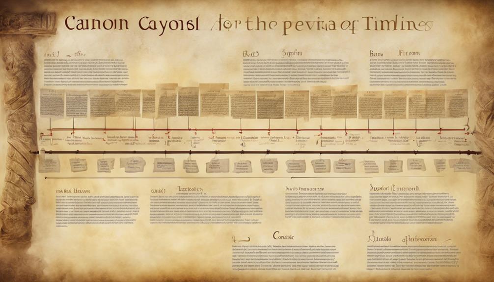 historical evolution of canon