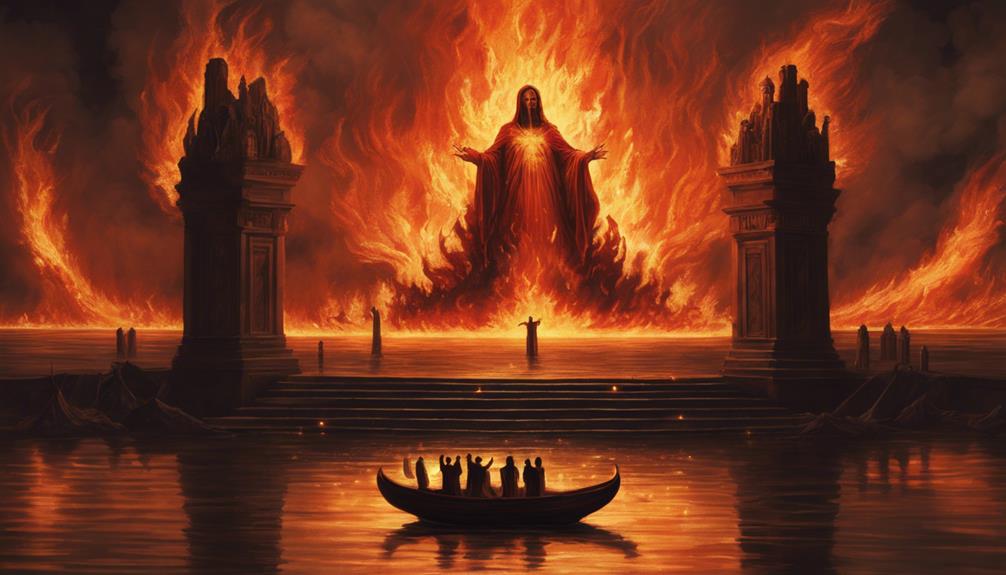 throwing into the lake of fire