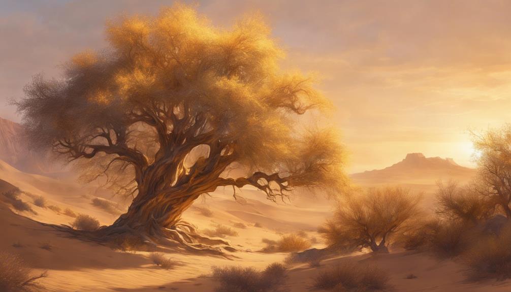 a bush ablaze with glory