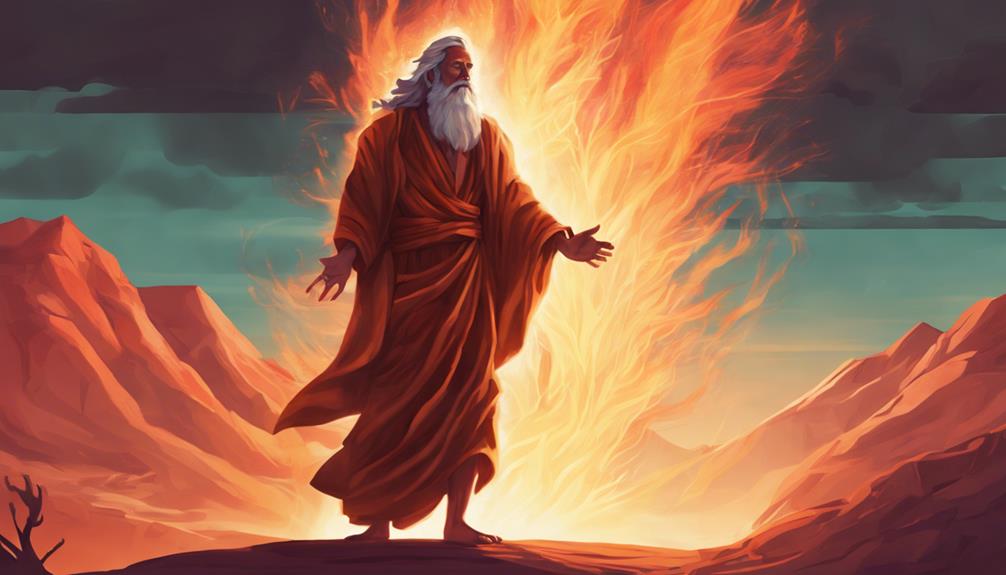 mystische begegnung im flammenmeer