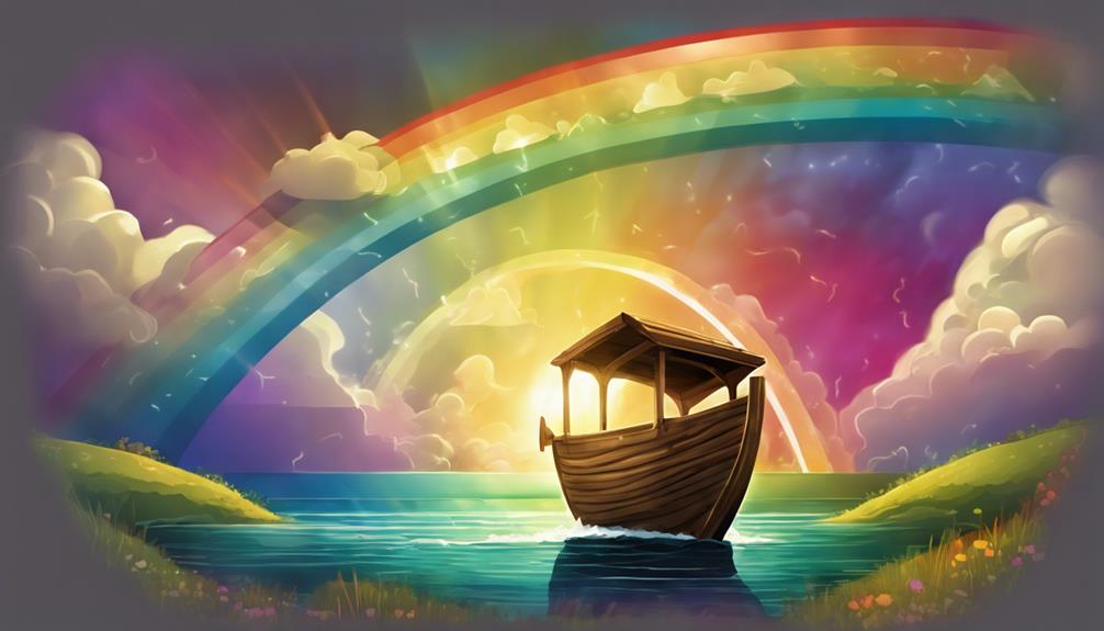 regenbogen nach der flut