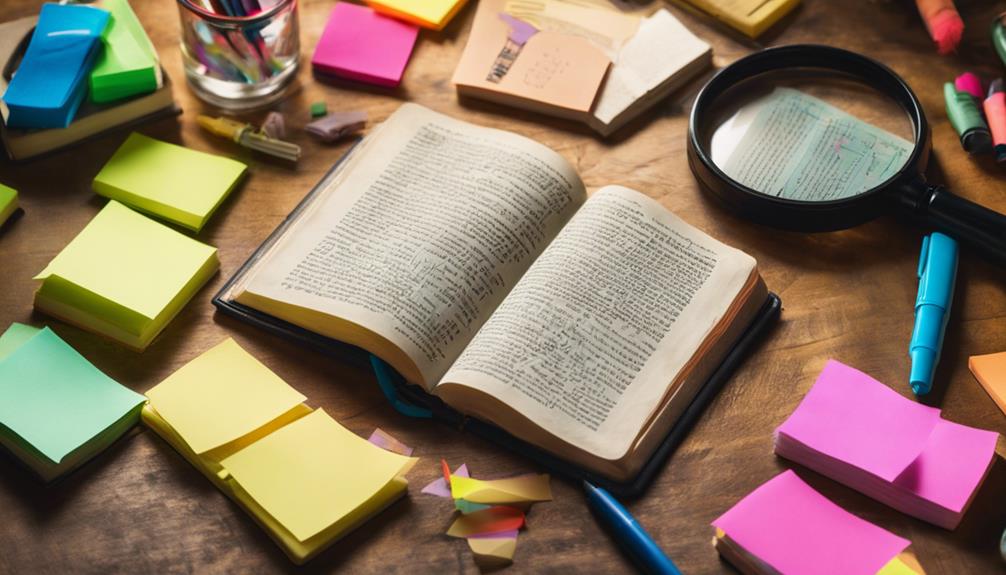 textmarkierung und analyse